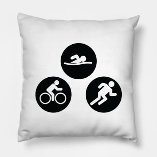 Swim Bike Run Pillow