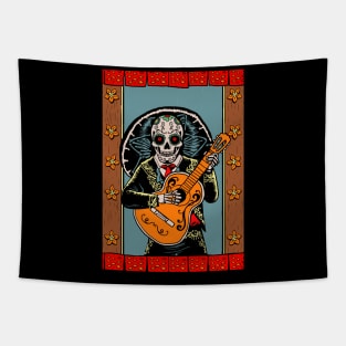 Solo Mariachi Dia De Los Muertos Tapestry