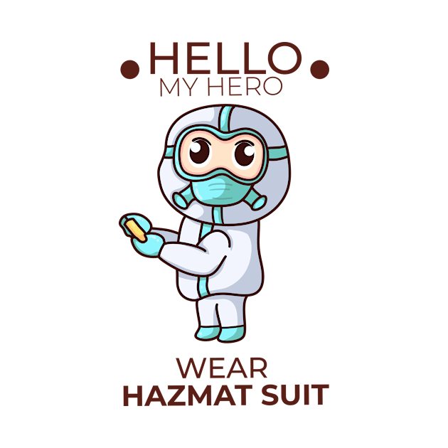 hello my hero wear hazmat suit by MAAQ Design