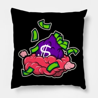 money with cloud Pillow