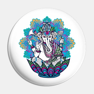 Ganesha Mandala Pin