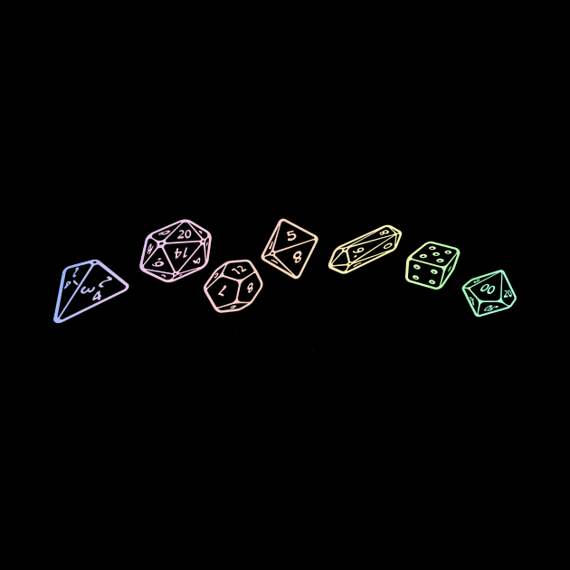 Rainbow dice by TTRPG Community