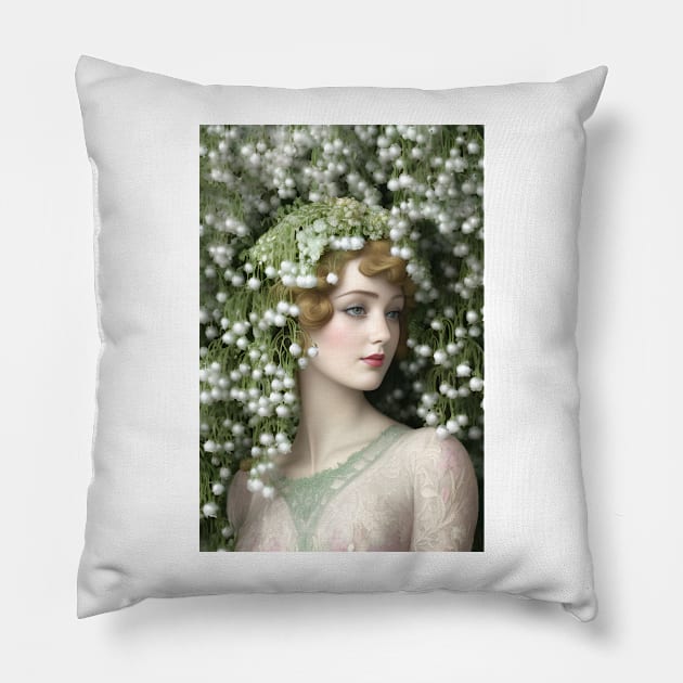 Lady Lily of the Valley Pillow by PurplePeacock