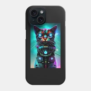 Galactic Guardian | The Cyberpunk Cat Phone Case