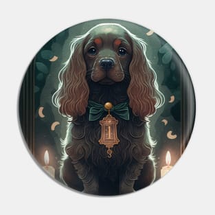 Cocker Spaniel Tarot Pin