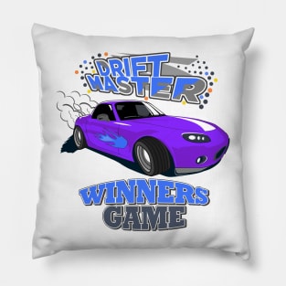 Drift Master Purple Car design Pillow