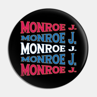 NATIONAL TEXT ART USA MONROE Pin