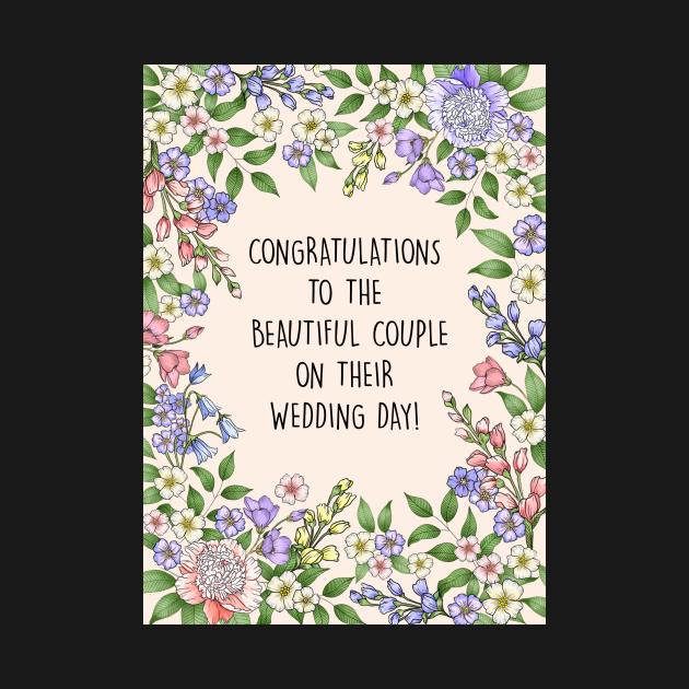 WEDDING CONGRATS CARD by Poppy and Mabel