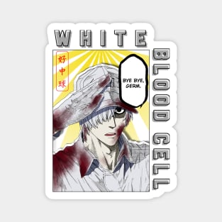 Cells at work White blood cell w. BACK PRINT Magnet