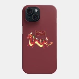 Year of the Dragon happy Chinese new year, Zodiac Lunar Year Phone Case