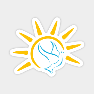 Hope Dove with Sun Shape Magnet