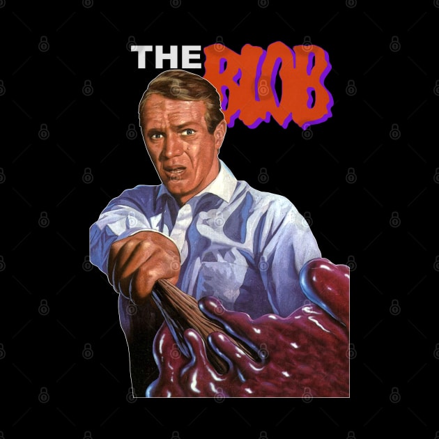 THE BLOB Retro Cult Classic Horror McQueen Design by darklordpug