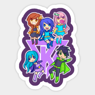 Itsfunneh Stickers Teepublic - funneh and the krew roblox bloxburg