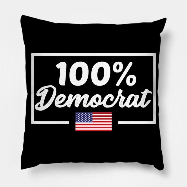 Democrat Liberal Elections Gift Pillow by FamiLane