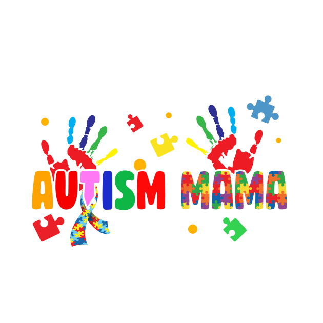 Somebody's loud & proud autism mama Puzzle Gift For Women Mother day by truong-artist-C