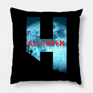 Halloween scary design scene Pillow