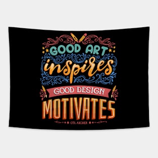 inspire motivate famous design Tapestry