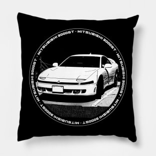 MITSUBISHI 3000GT Black 'N White 4 (Black Version) Pillow