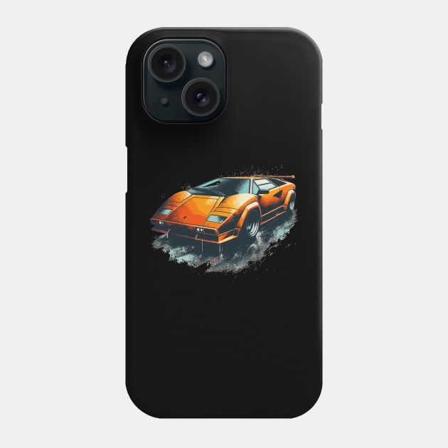 Lamborghini Countach Phone Case by Vehicles-Art