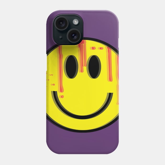 Creepy Smiley Face Phone Case by saif