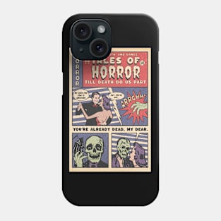 halloween comic, funny halloween comic, tales of Horror Funny Comics, funny comic Phone Case