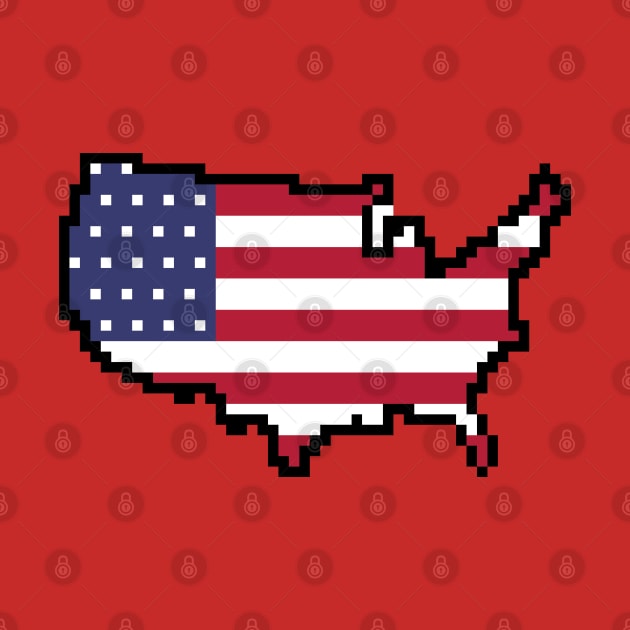 8-bit United States of America by GraphicBazaar