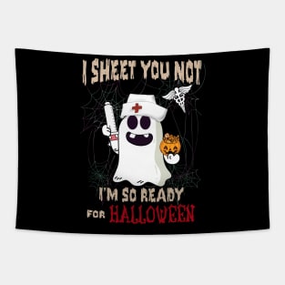 I Sheet You Not I'm So Ready For Halloween Tapestry