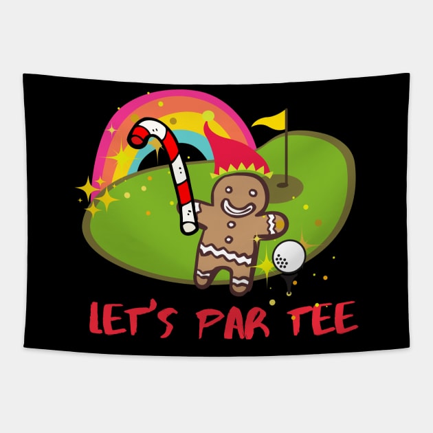 Let's par tee Tapestry by magicdidit2