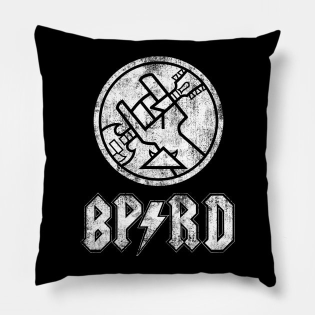 BPRD Rock Band (White dead bone) Pillow by Getsousa