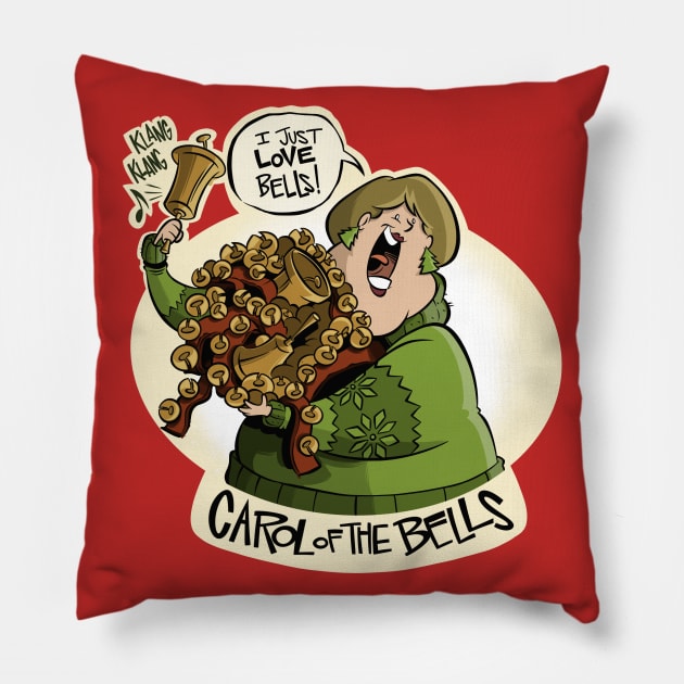 Carol of the Bells Pillow by westinchurch