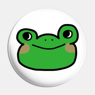 bold frog (green background) Pin