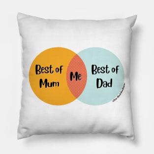 Venn Diagram Best of Mm Best of Dad = Me Pillow