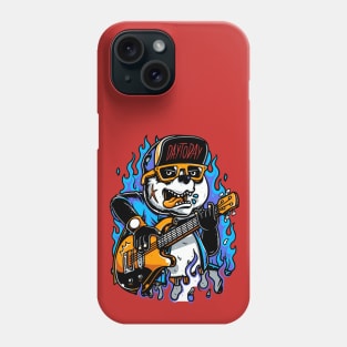 Panda Guitarist Illustration Phone Case