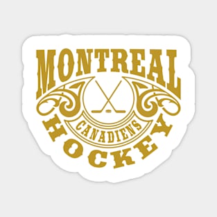 Vintage Retro Montreal Canadiens Hockey Magnet