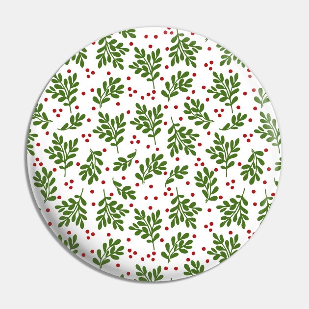 Christmas mistletoes  pattern Pin by bimario