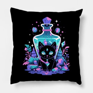 Cottagecore Goth Kawaii Anime Cat Gifts Girls Womens Cat Pillow