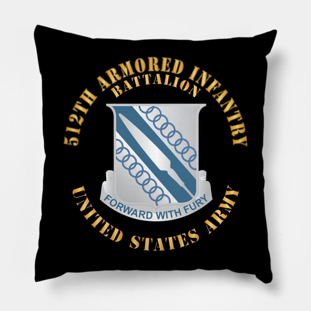 512th Armored Infantry Battalion - US Army 4th Armored Div - WWII X 300 Pillow by twix123844