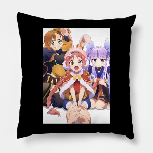 Princess Connect! Pillow by hony.white