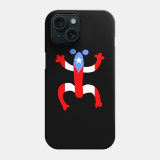 Puerto Rico Taino Coqui Boricua Flag Phone Case