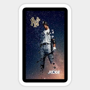 Aaron Judge Captain Jersey Artwork Graphic  Sticker for Sale by