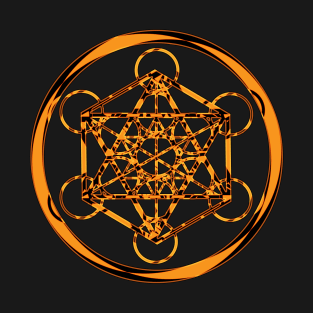 Metatron Cube Gold T-Shirt