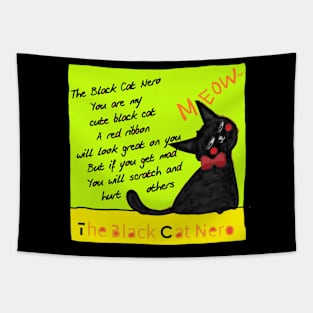 the black cat nero Tapestry