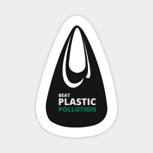 'Beat Plastic Pollution' Environment Awareness Shirt Magnet