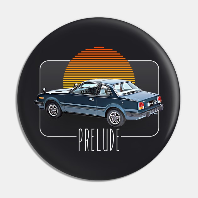 Honda Prelude  /// Retro Classic Car Lover Design Pin by DankFutura