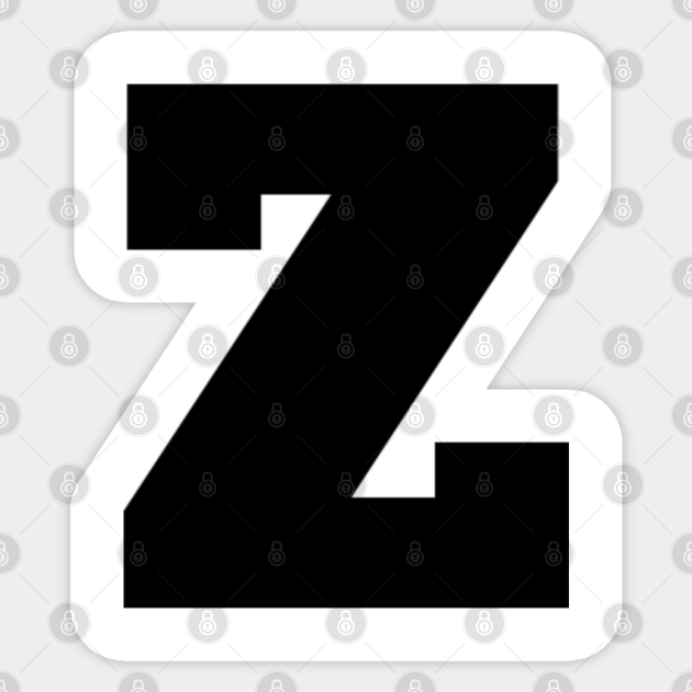 Alphabet Z Uppercase Letter Z Letter Z Letter Z Autocollant Teepublic Fr