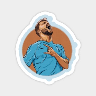 Argentine Sergio Aguero Magnet