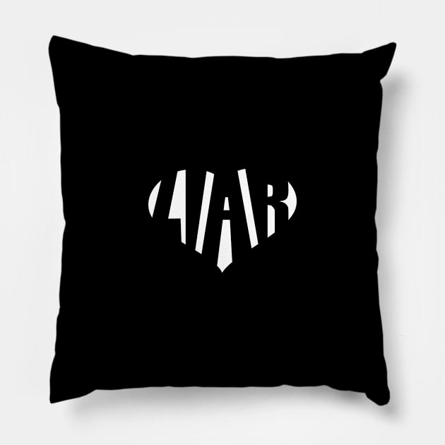 Liar - B/W on Black Pillow by Black Sherbert