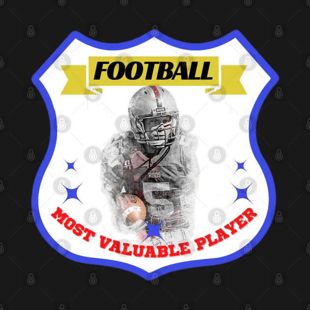 most valuable player football by Aspectartworks