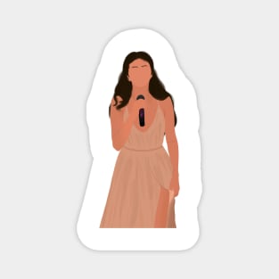 Sel in Yellow Dress stage perform Outfit Fan Art Magnet