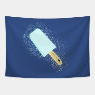 Sea Salt Ice Cream Glitter Paint Splatter Tapestry